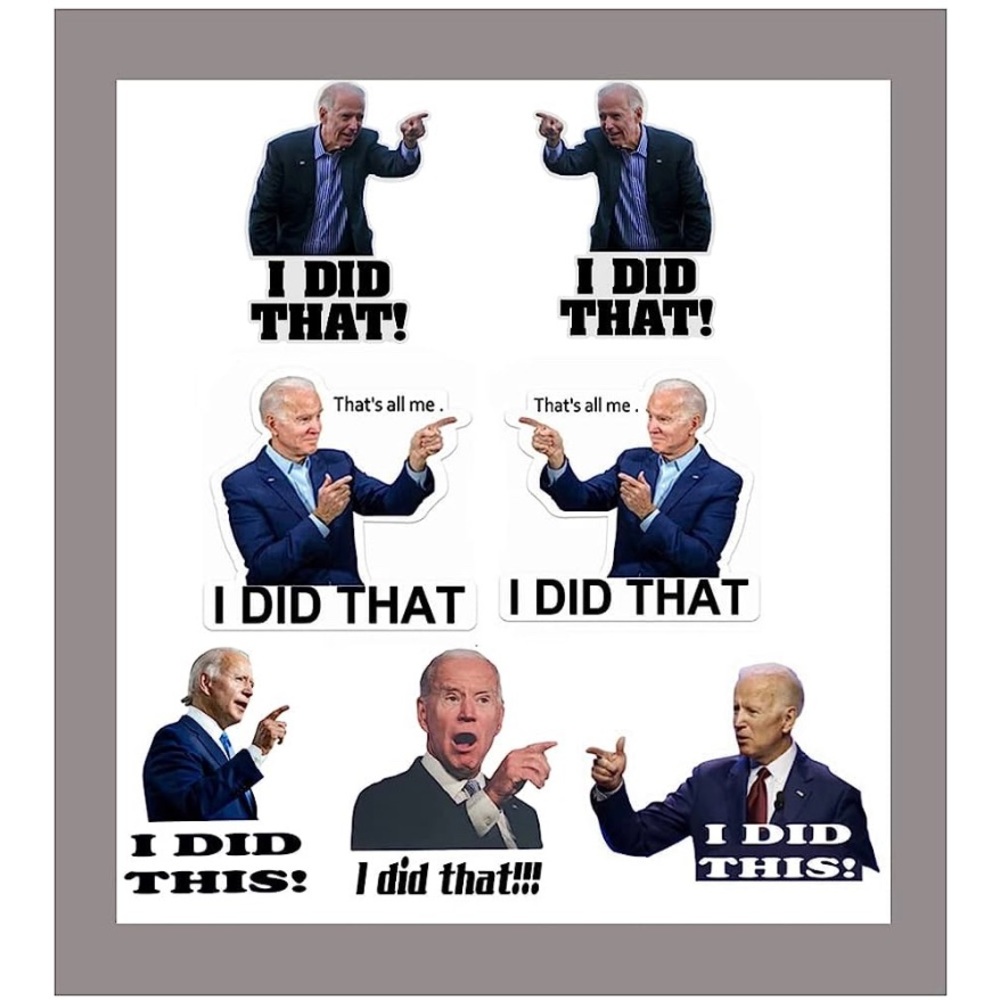 Joe Biden 100 assorted stickers